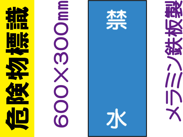 危険物標識 K19「禁水」