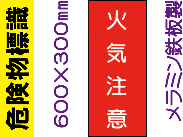危険物標識 K2「火気注意」