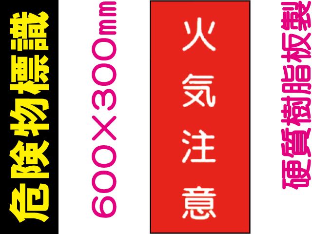危険物標識 KE2「火気注意」