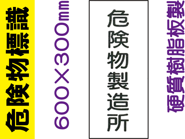 危険物標識 KE6「危険物製造所」