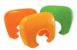 ハードカバー（クランプカバー）　グリーン　100個入