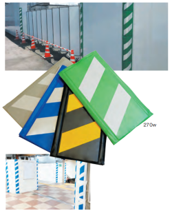 コーナーガード（反射タイプ）　※青/白（270ｗ×2000Ｌ）　1枚