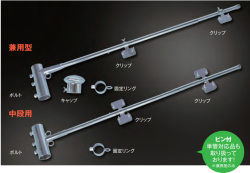 フラッグキーパー　※中段用　旗サイズ　1,000/1,300/1,500対応　1本