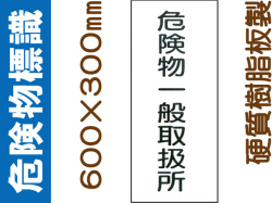 危険物標識 KE12「危険物一般取扱所」