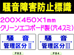 騒音障害防止標識 P83・84