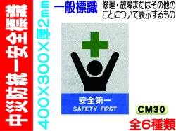 中災防統一安全標識 CM30～35 1