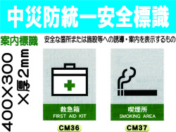 中災防統一安全標識 CM36・37