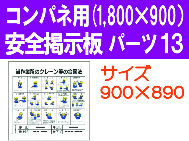 安全掲示板　パーツ１３