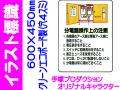 イラスト標識 WE43 分電盤操作上の注意