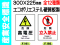 産業安全標識 タテ 1