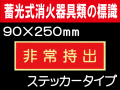 蓄光式消火器具類の標識 AAS12「非常持出」