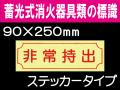 蓄光式消火器具類の標識 AAS16「非常持出」