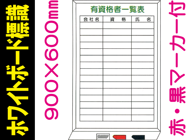 ホワイトボード標識 WFH28