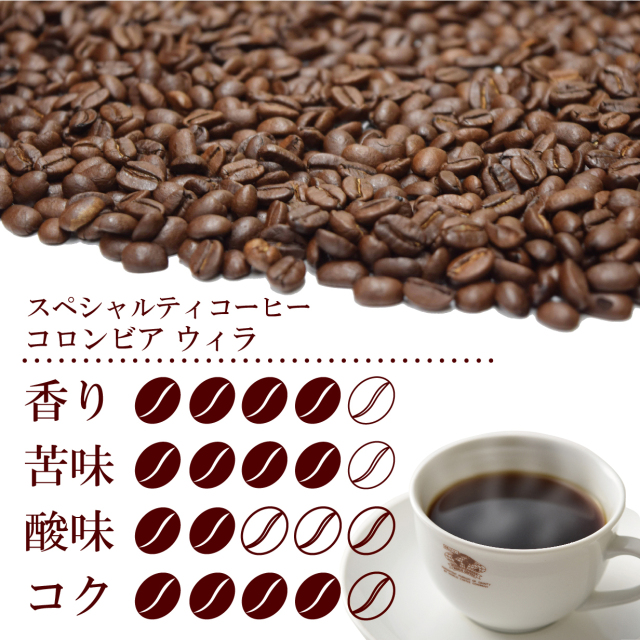 スペシャルティコーヒー　コロンビアウィラ