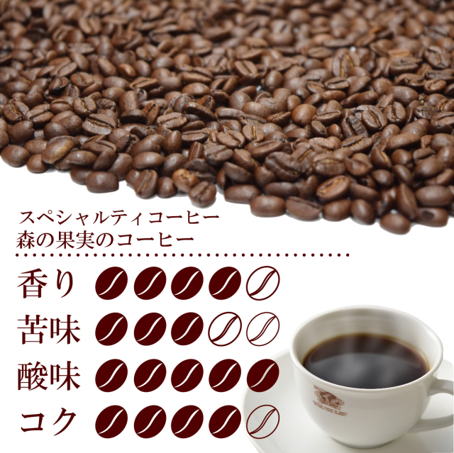 スペシャルティコーヒー　森の果実のコーヒー