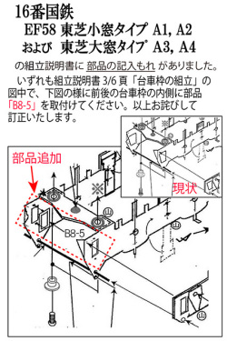 16番 国鉄 EF58 修正