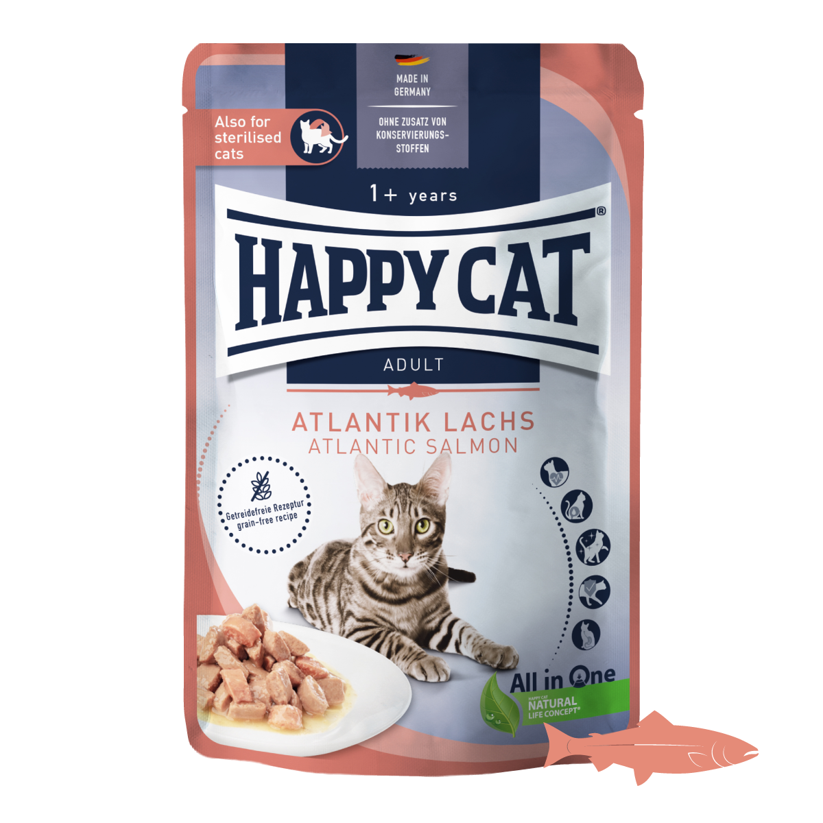 アトランティックサーモン　パウチ　成猫・避妊去勢