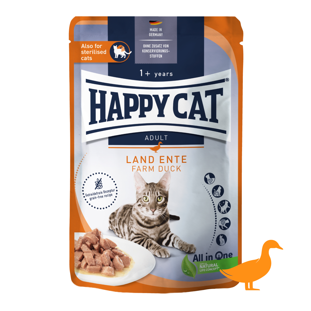 平飼いの鴨　パウチ　成猫・避妊去勢