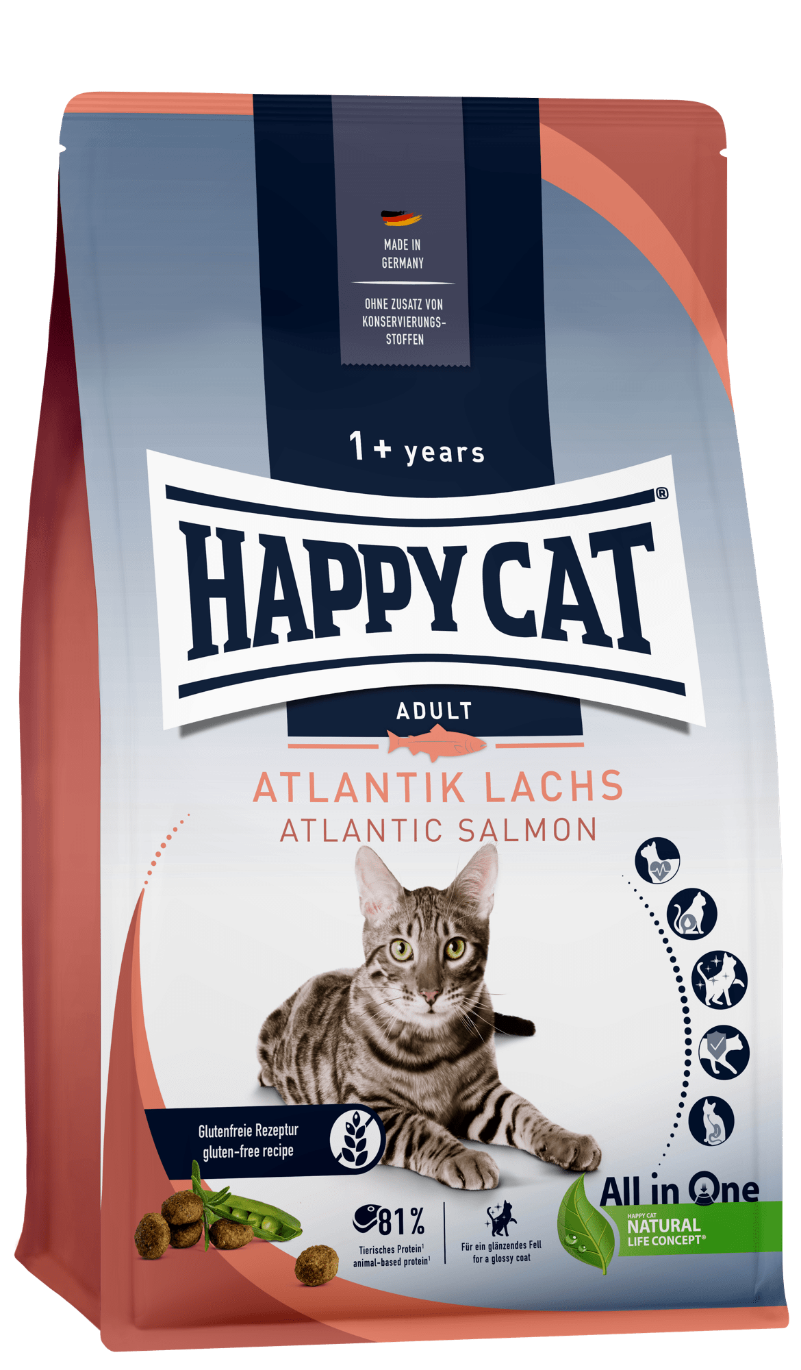 【定期購入】 HAPPY CAT　アトランティック サーモン 1.3kg