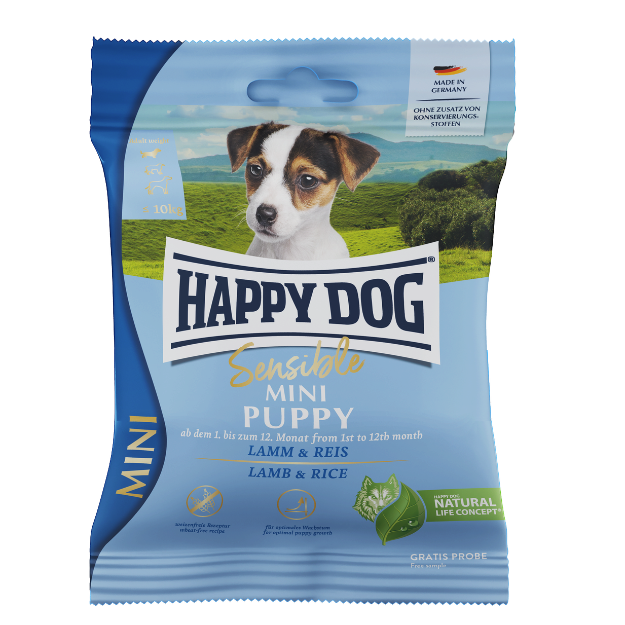 HAPPY DOG ミニ センシブル パピー (ラム&ライス) - 80g【ネコポス可】