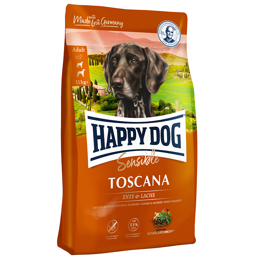 HAPPY DOG トスカーナ（サーモン＆ダック）ウェイトケア - 1kg