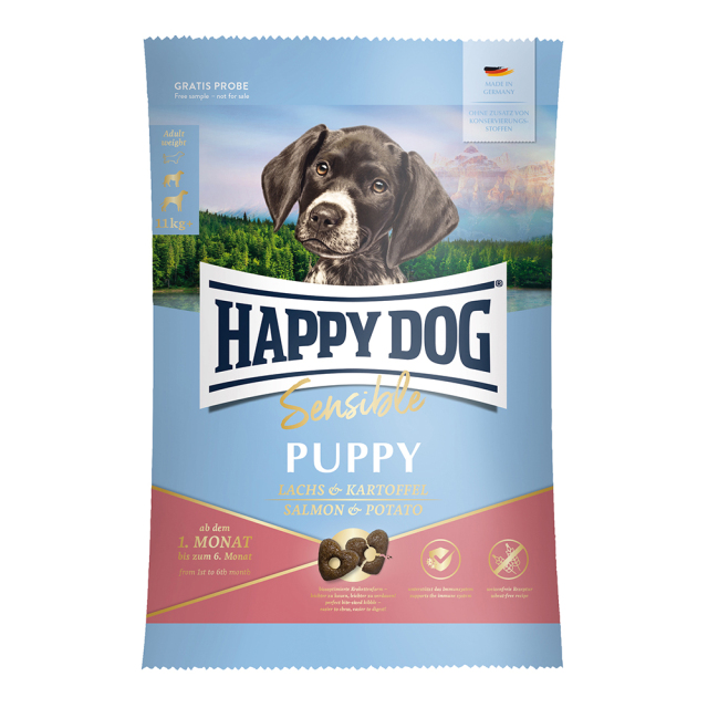 HAPPY DOG パピー サーモン&ポテト - 80g【ネコポス可】
