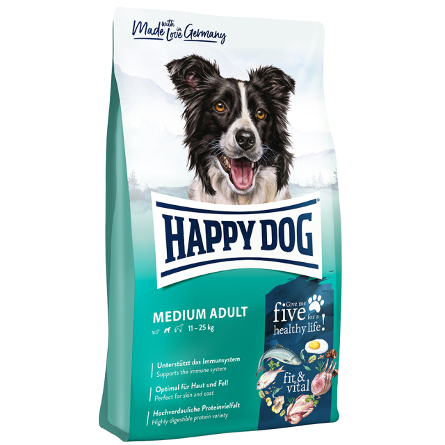HAPPY DOG MEDIUM ADULT 12kg ドライフード　中型 ミディアム アダルト - ワールドプレミアム・オンラインストア