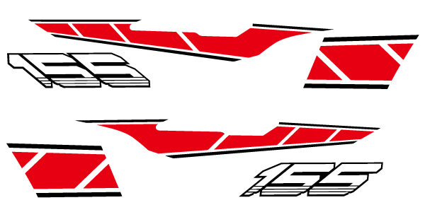 マジェスティS専用ストロボステッカー（二色）