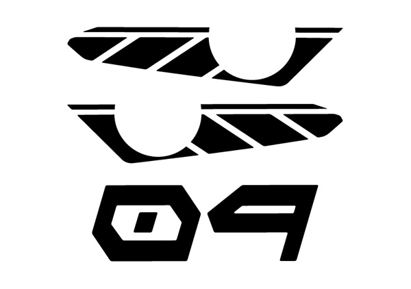 MT-09用スタンダードストロボステッカー