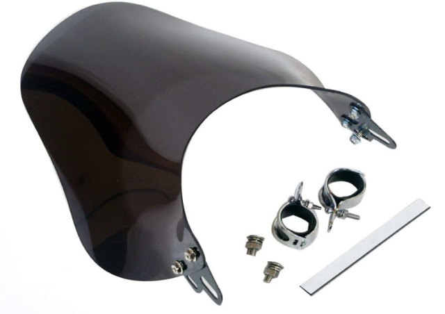 大型メーターバイザー　取り付けバンド付き