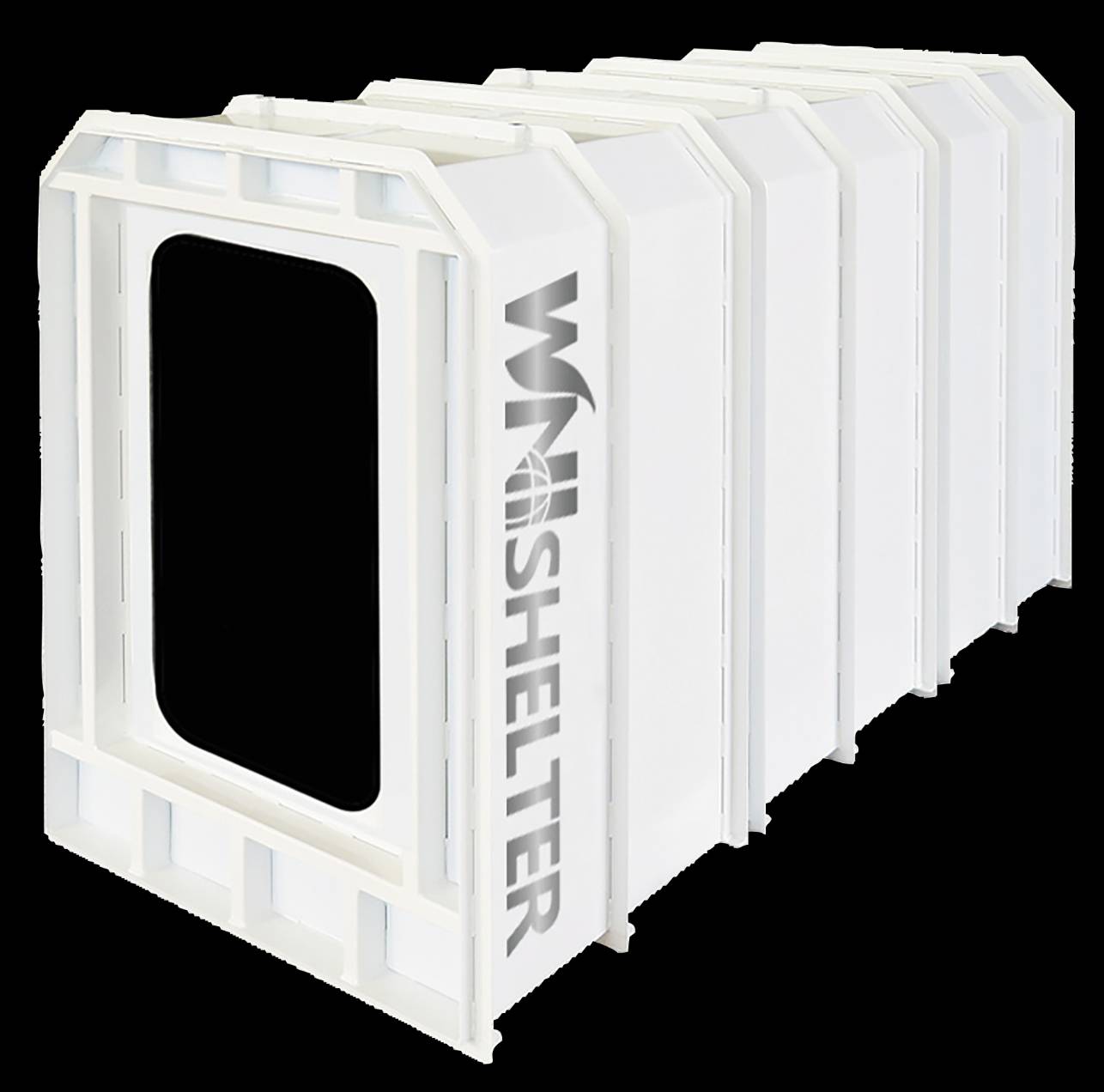 WNI耐震シェルター耐震強度200トンタイプ【分割・連結型（ドームタイプ）】