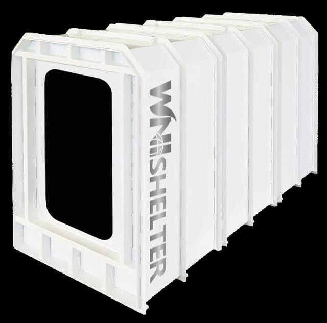 WNI耐震シェルター耐震強度200トンタイプ【分割・連結型（ドームタイプ）】