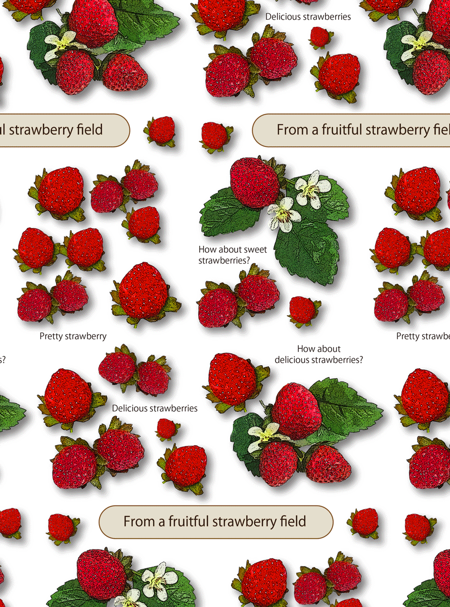 包装紙,いちご,イチゴ,ラッピングペーパー