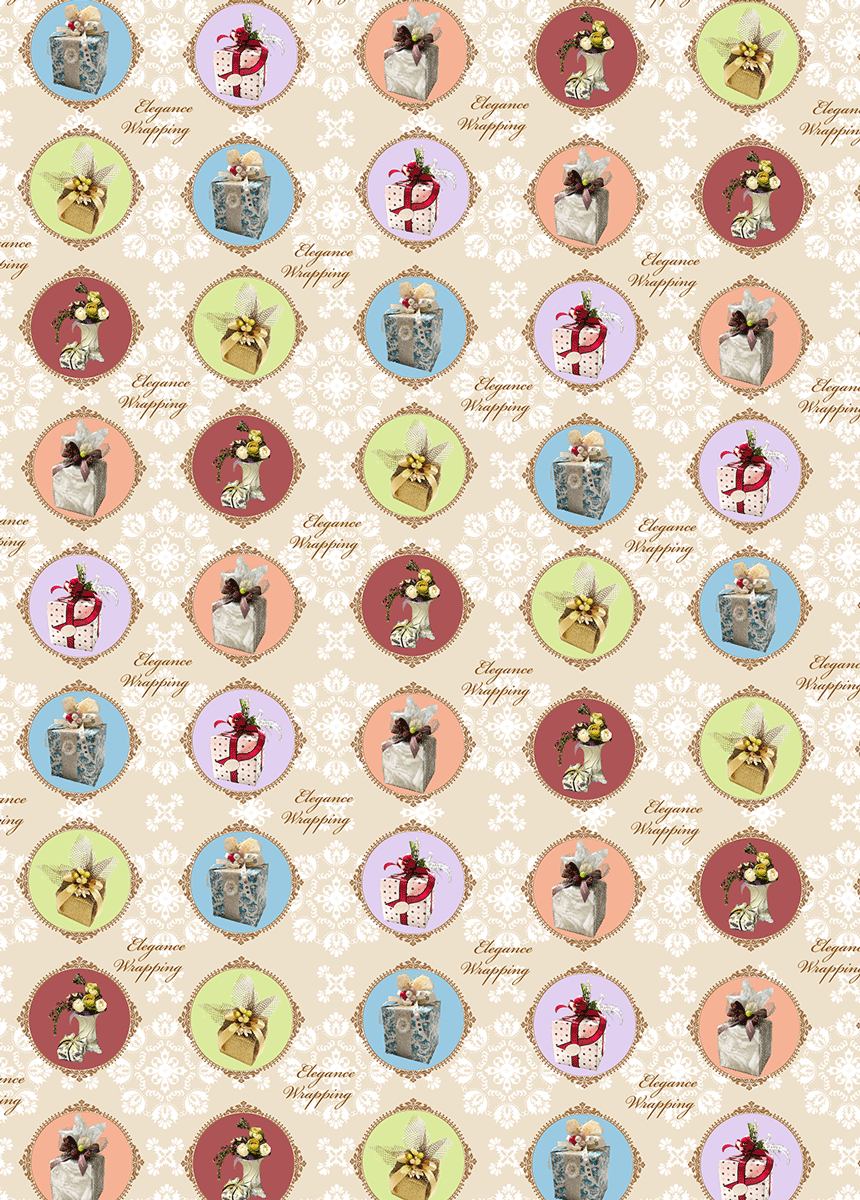 エレガンス,シック,包装紙,ラッピングペーパー,ベージュ
