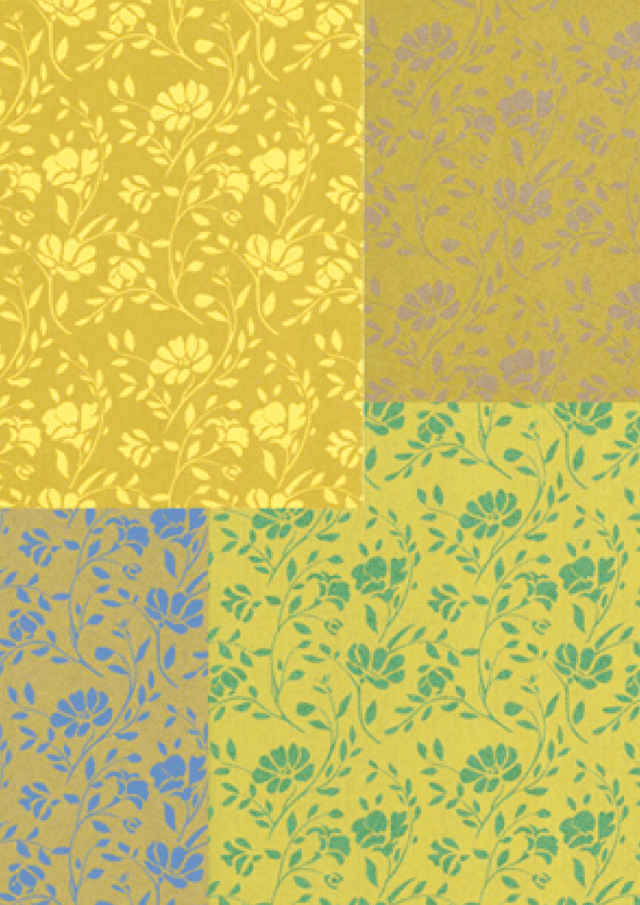 ゴールドバックフラワー・包装紙