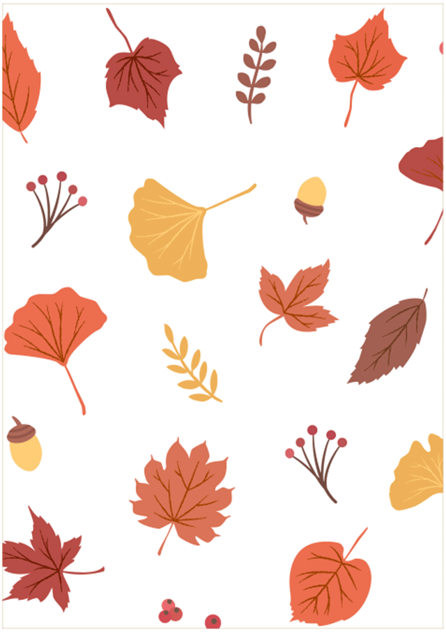 落ち葉柄ラッピングペーパー・アイコン