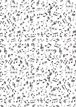 包装紙b3・ミュージカルノート・アイコン