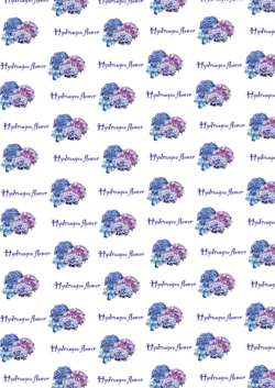 包装紙b3・アジサイ・アイコン