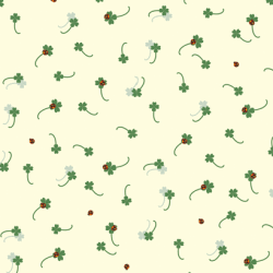 包装紙3b・四葉のクローバー・黄・ラインナップ