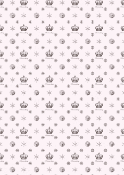 包装紙3b・新クラウン柄・ピンク・アイコン