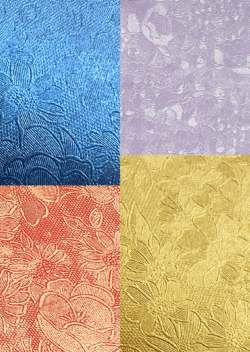 フラワー押し柄｜包装紙