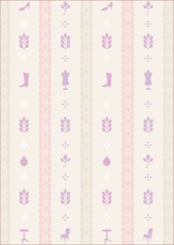 靴,椅子,レース,柄,包装紙,ラッピングペーパー,オリジナル