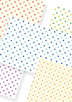 ドット柄2カラー包装紙
