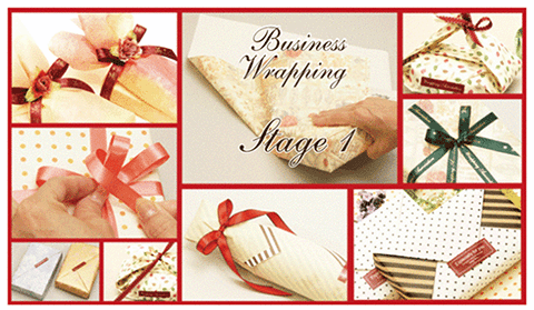 ビジネスラッピングの基礎講座作品