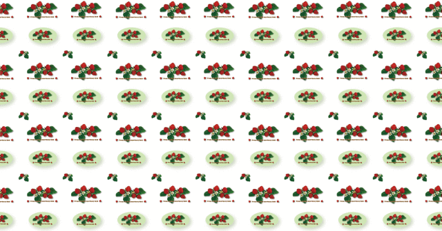 包装紙b3・北欧風いちご・薄黄