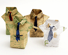 Yシャツ包みのサンプル