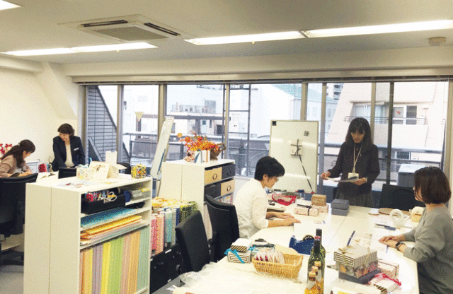 ラッピング講習風景,ラッピング協会