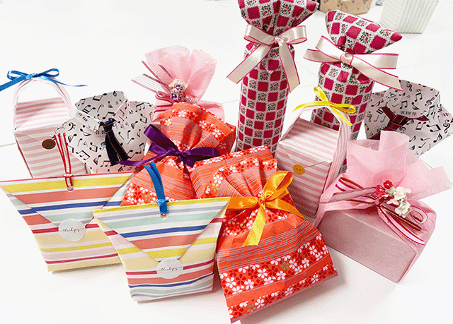 ラッピングコーディネーター資格取得クラスの作品