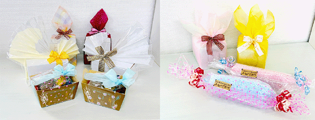 スイーツラッピング指導者養成クラス作品