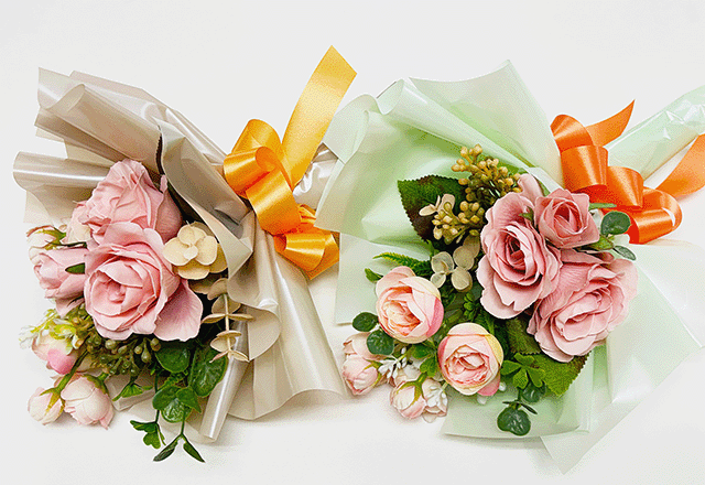 フラワーラッピングの作品
